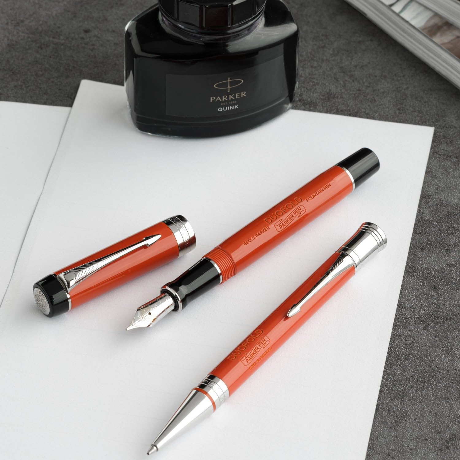 Amazon.co.jp: PARKER パーカー ボールペン デュオフォールド